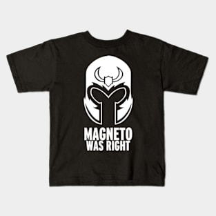 White Magneto Helmet Kids T-Shirt